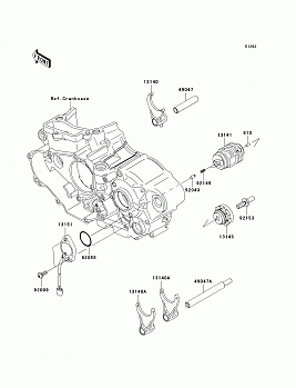 Gear Change Drum/Shift Fork(s)