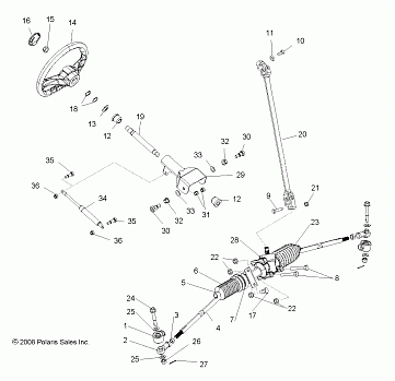 STEERING, STEERING ASM. - R09HH50AG/AR (49RGRSTEERING095004X4)