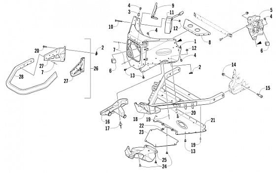 FRONT BUMPER AND FRAME ASSEMBLY