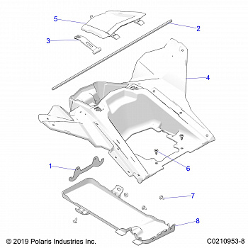 BODY, STORAGE, REAR - A20SGE95AK (C0210953-8)