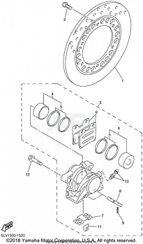 REAR BRAKE CALIPER