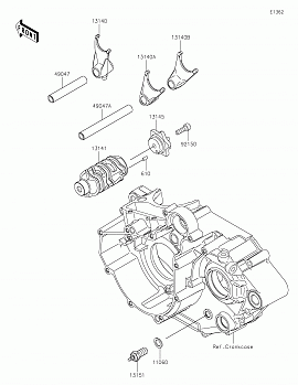 Gear Change Drum/Shift Fork(s)