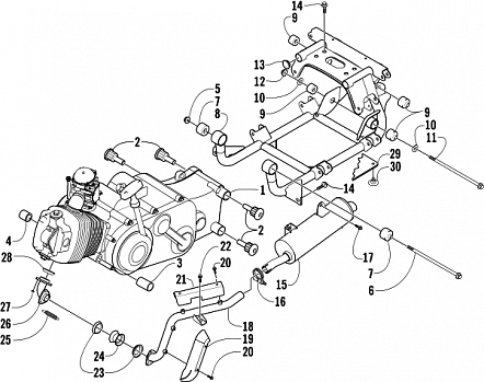 ENGINE AND RELATED PARTS