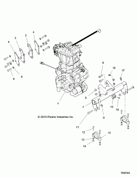 ENGINE, ENGINE and TRANSMISSION MOUNTING - R19RDA57A1/B1 (700745)