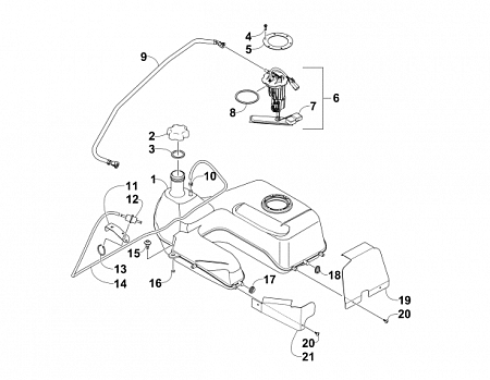 GAS TANK ASSEMBLY