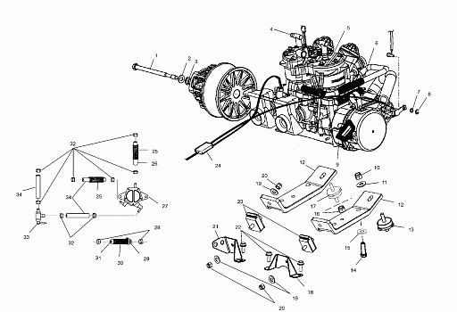 ENGINE MOUNTING - S02NE8CS/S02NP8CS/CSA/CSB (4973467346D03)