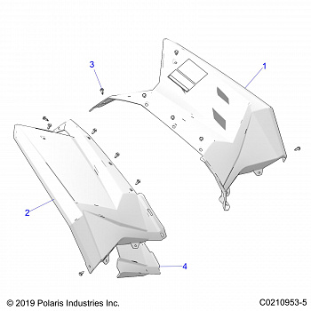 BODY, REAR CAB AND HEAT SHIELDS - A20SGE95AK (C0210953-5)