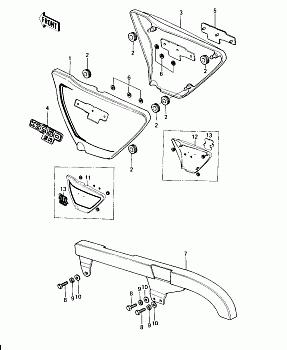 SIDE COVERS/CHAIN COVER