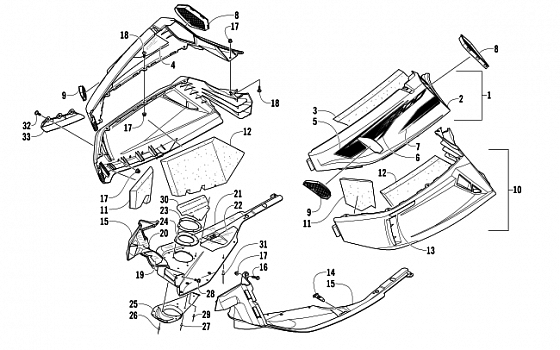 SKID PLATE AND SIDE PANEL ASSEMBLY