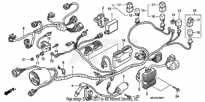 WIRE HARNESS (RR.)