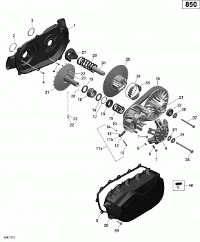 Transmission - 850 EFI (Outlander MAX)