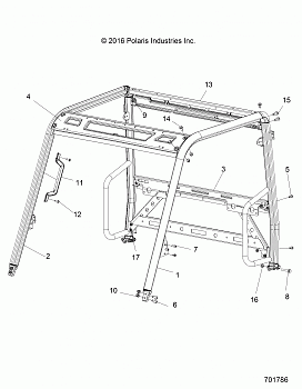 CHASSIS, CAB FRAME - R17RMA50A4/A1 (701786)