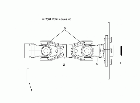 PROP SHAFT, REAR - R05RD68AA/AB (4998269826B09)