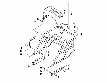 RACK AND BACKREST ASSEMBLY