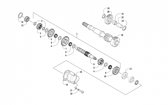 SECONDARY TRANSMISSION ASSEMBLY