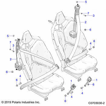 BODY, SEAT BELT MOUNTING, REAR, STANDARD - Z20R4E92AH/BH/AT/BT (C0703030-2)