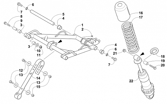 REAR SUSPENSION FRONT ARM ASSEMBLY