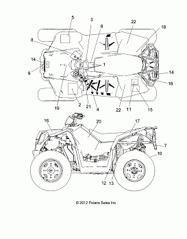 BODY, DECALS - A14GH9EFW (49ATVDECAL14SCRAMI)