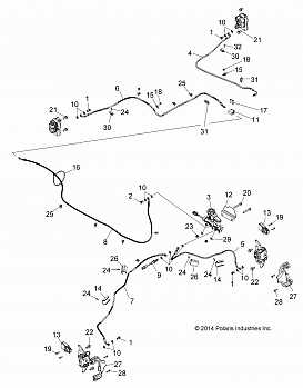 BRAKES, BRAKE LINES AND MASTER CYLINDER - Z18VBE99BW (49RGRBRAKELINES15Z90060)