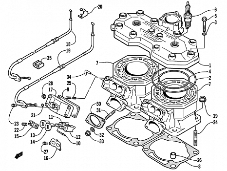 CYLINDER AND HEAD ASSEMBLY