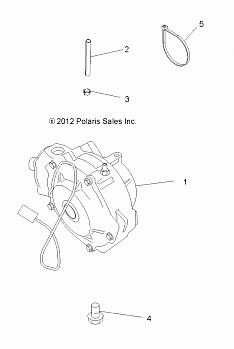 DRIVE TRAIN, FRONT GEARCASE MOUNTING - A19SEP57P1/SES57P5/7/SET57P1/7 (49ATVGEARCASEMTG13SP500F)