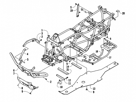 FRAME AND RELATED PARTS