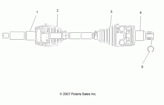 SHAFT, HALF, REAR - R08VH76AD/AG (49ATVSHAFTDRIVERR08VISTA)