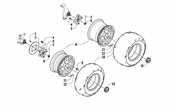 WHEEL AND TIRE ASSEMBLY