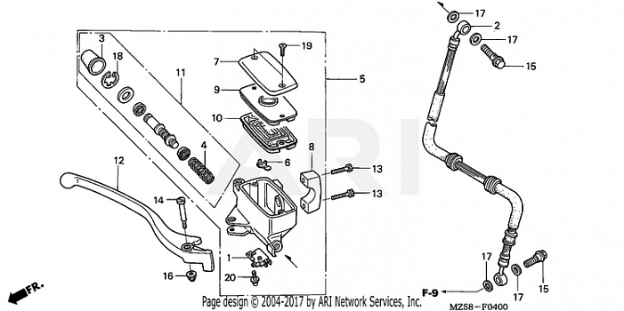 FRONT BRAKE MASTER CYLINDER