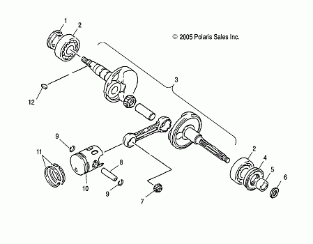 CRANKSHAFT - A06KA09CA/CB/CC/CD (4999202399920239A04)