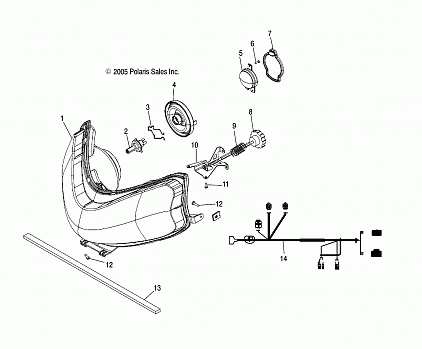 HEADLIGHT - S06PS6FS/FSA (4997459745A12)