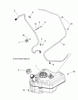 BODY, FUEL TANK - A16DAH57A1 (49ATVFUEL15ACE570)