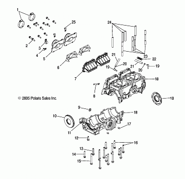 CRANKCASE - S06PS6FS/ESA (4997459745D03)