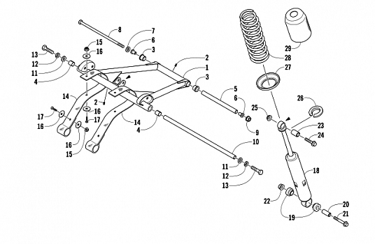 REAR SUSPENSION FRONT ARM ASSEMBLY