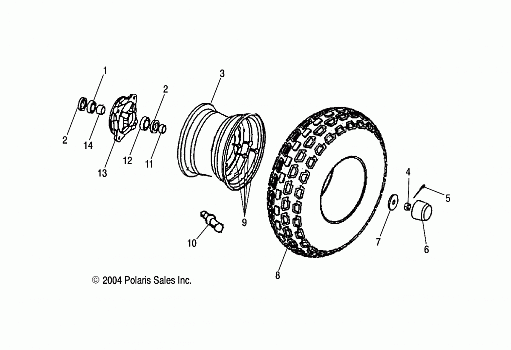 WHEEL, FRONT - A06KA09CA/CB/CC/CD (4995259525B08)