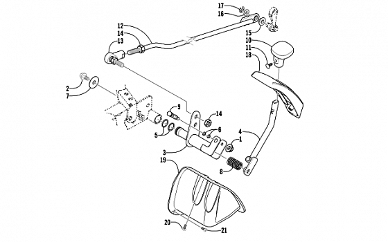 REVERSE SHIFT LEVER ASSEMBLY