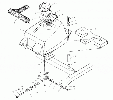 FUEL TANK - A01BG50AA (4963766376A013)