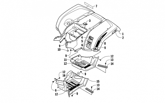 REAR BODY PANEL AND FOOTWELL ASSEMBLIES