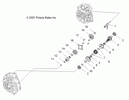 DRIVE TRAIN, MAIN GEARCASE INTERNALS - A08BG50AA (49ATVTRANSINTL08SCRAM)