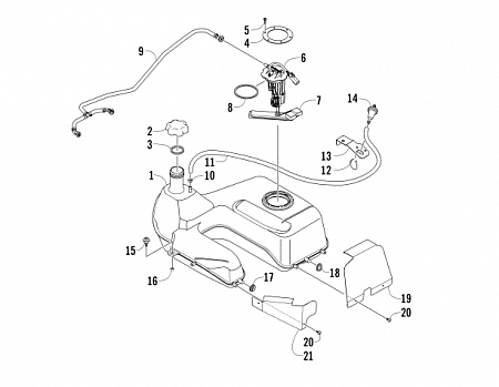 GAS TANK ASSEMBLY