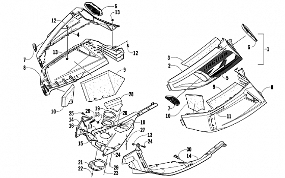 SKID PLATE AND SIDE PANEL ASSEMBLY