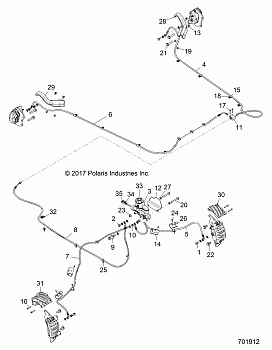 BRAKES, BRAKE LINES AND MASTER CYLINDER - Z18VDE92LS (701912)