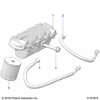 ENGINE, OIL COOLER and FILTER - A18HZA15B4 (C101875)