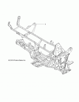 CHASSIS, FRAME - A14DH57AA/AJ (49ATVFRAME14SP570TRG)