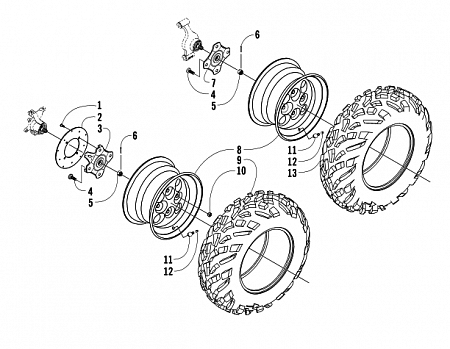 WHEEL AND TIRE ASSEMBLY