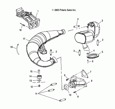 EXHAUST  - S0NP5CS/CE (4997259725C04)