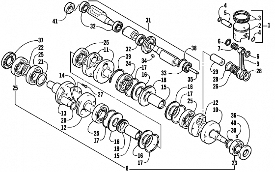 PISTON AND CRANKSHAFT