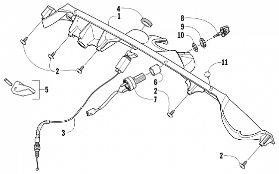 CONSOLE AND SWITCH ASSEMBLY