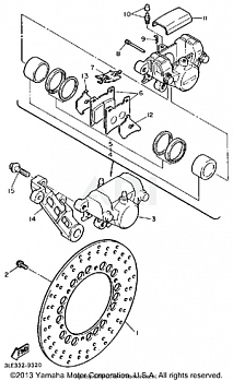 REAR BRAKE CALIPER