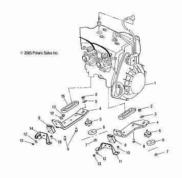 ENGINE, MOUNTING - S07NP5BS/BE (4997239723C09)